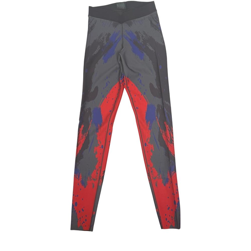 Ultracor Legging – Red/Black/Navy Abstract Print Size 2 NWT Compression